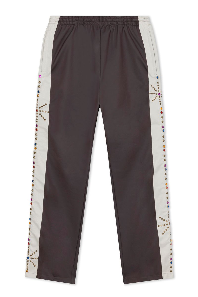 Studded Leroy Track Pant (Brown)