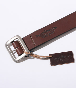 Cow Hide Leather Belt- Brown