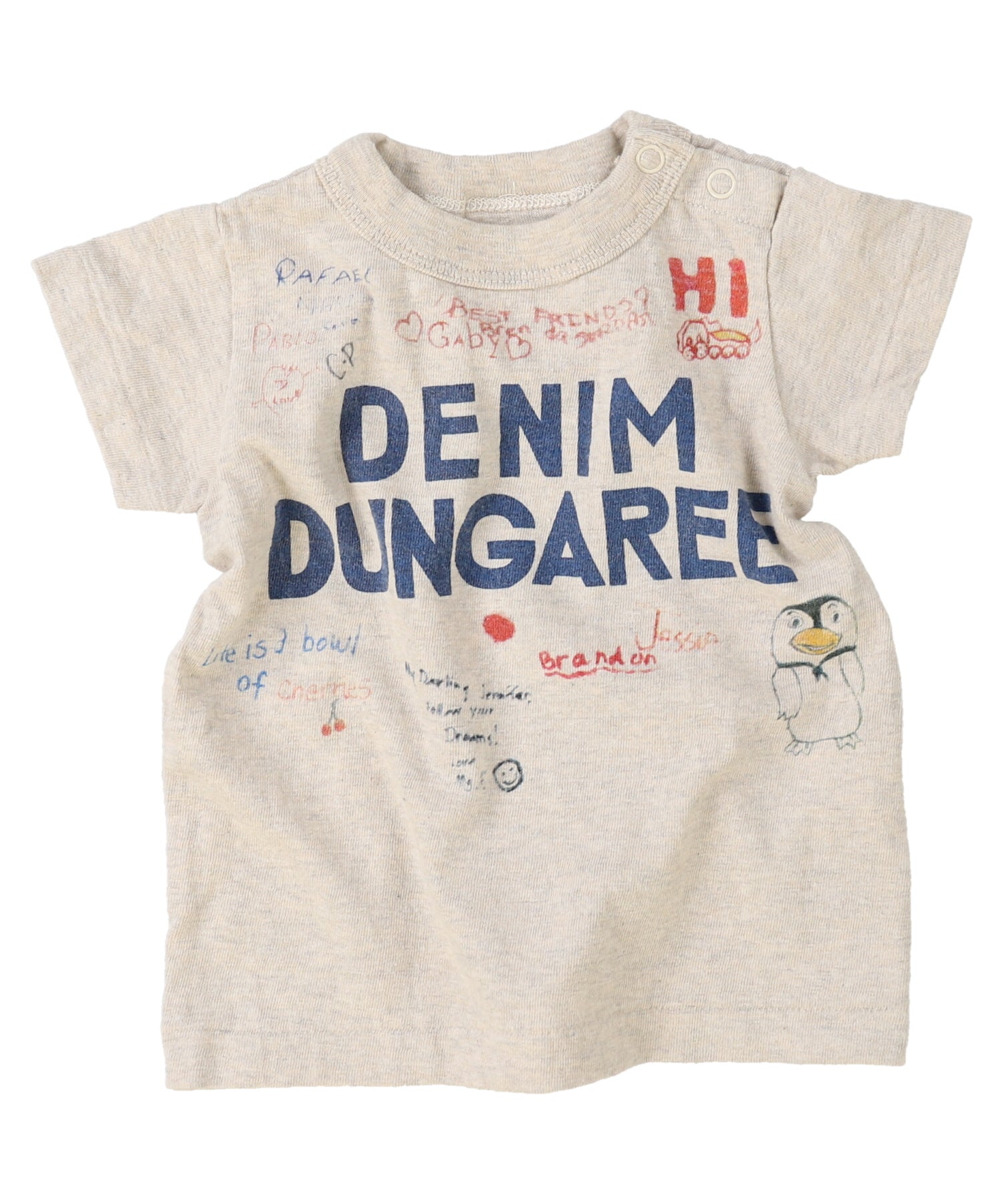 Denim Dungaree Cotton Jersey DENIM DUNGAREE BABY TEE