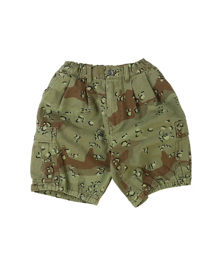 Denim Dungaree Dessert Camo Shorts