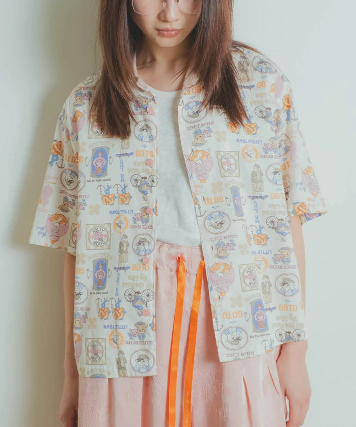 Go To Hollywood Satin S/S Shirt