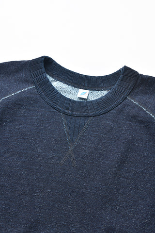 Slub yarn sweatshirt- indigo