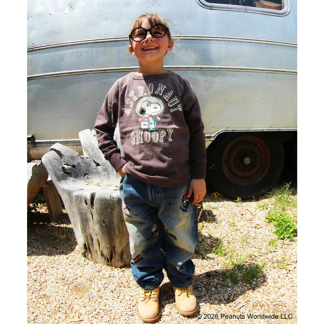 Denim Dungaree Airy Denim SNOOPY LPN