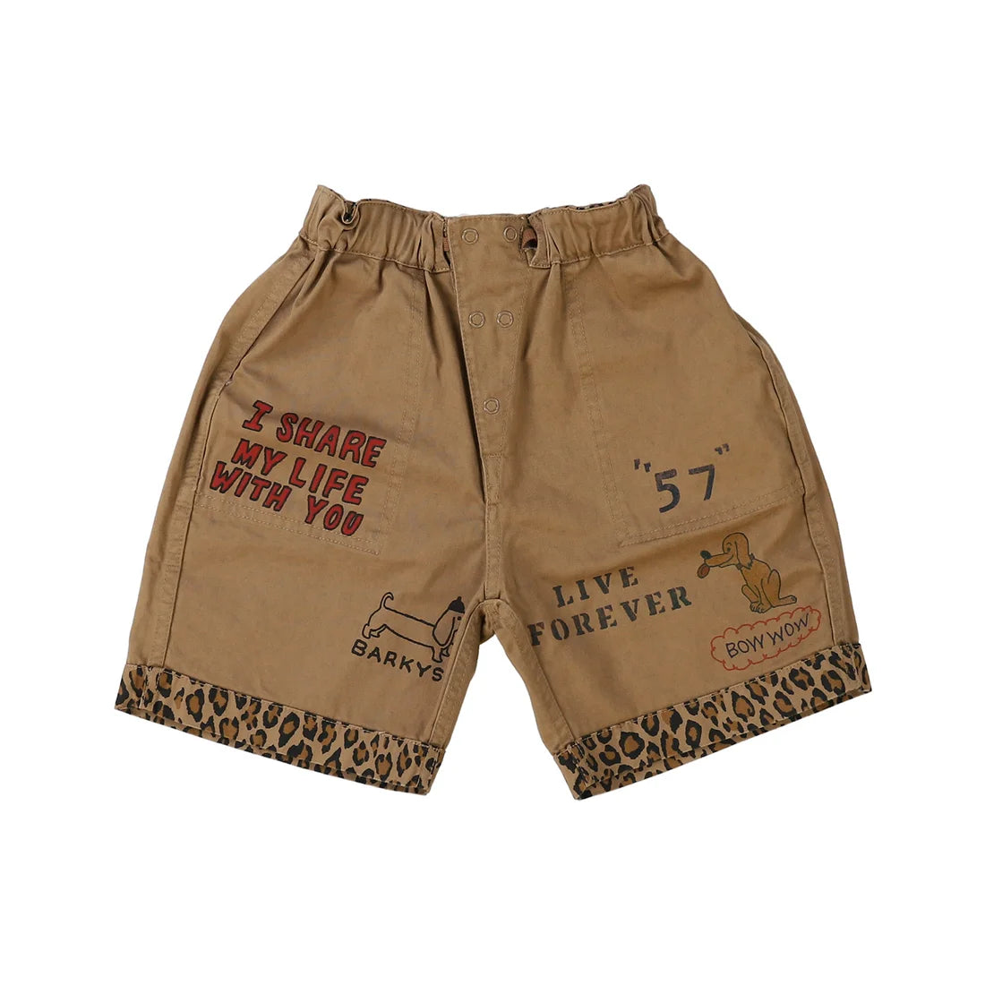 Denim Dungaree Backsatin Shorts