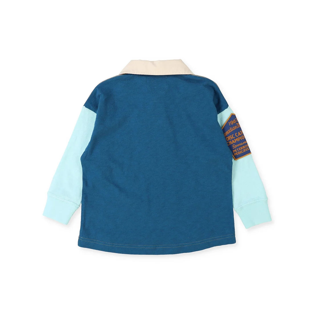 Denim Dungaree Cotton Jersey Patch L/S Rugger Shirt