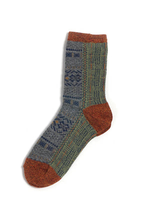 Fair isle 144 yarns 1tone socks