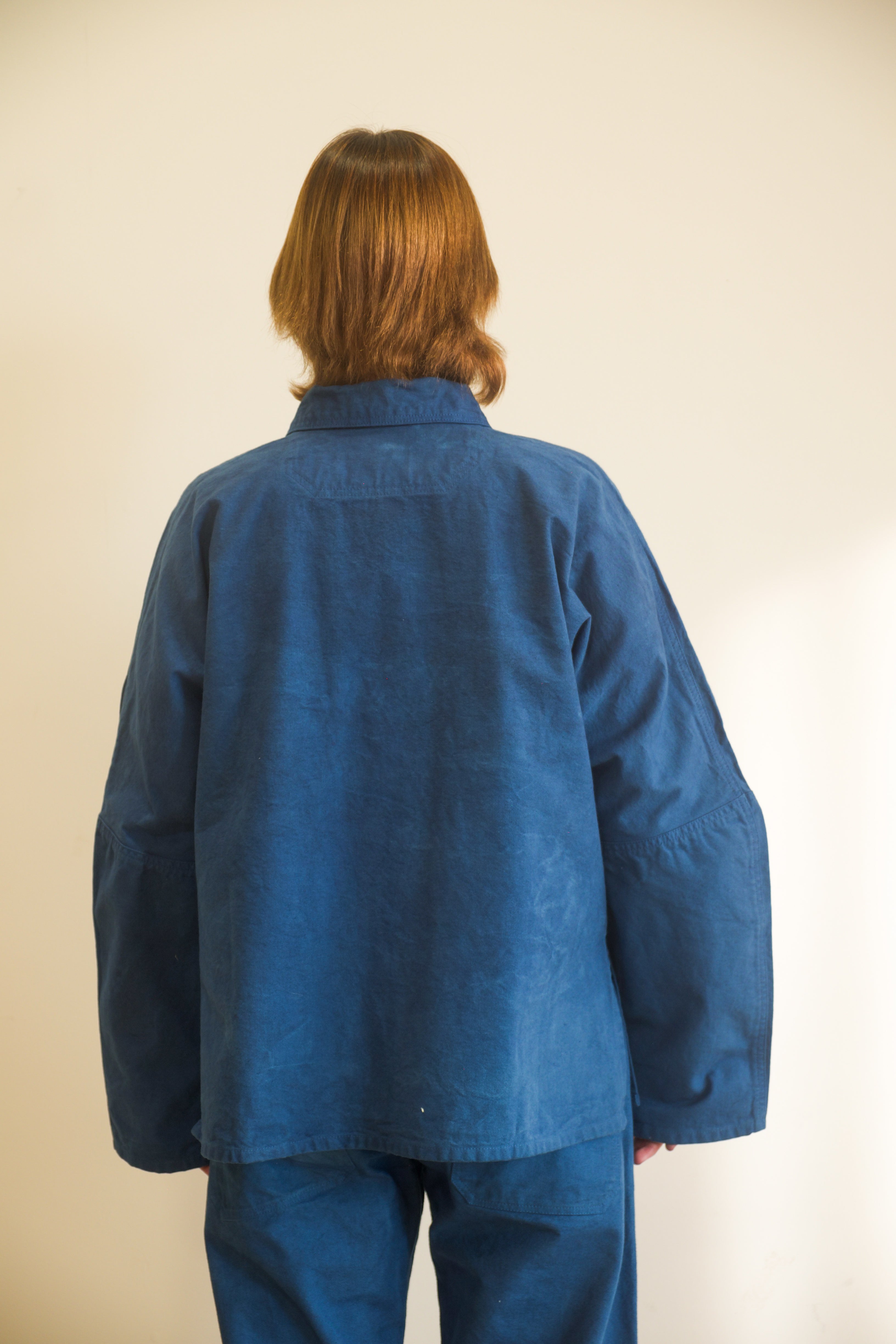 4-Pocket Terrace Jacket in Dark Natural Indigo 10oz Organic Cotton Canvas