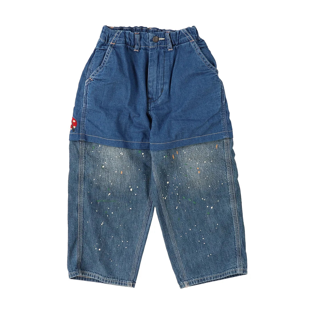 Denim DungareeDenim Switched Design Pants