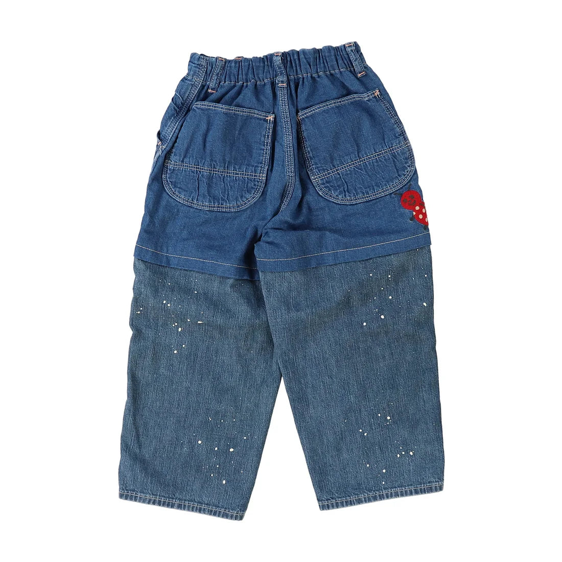 Denim DungareeDenim Switched Design Pants