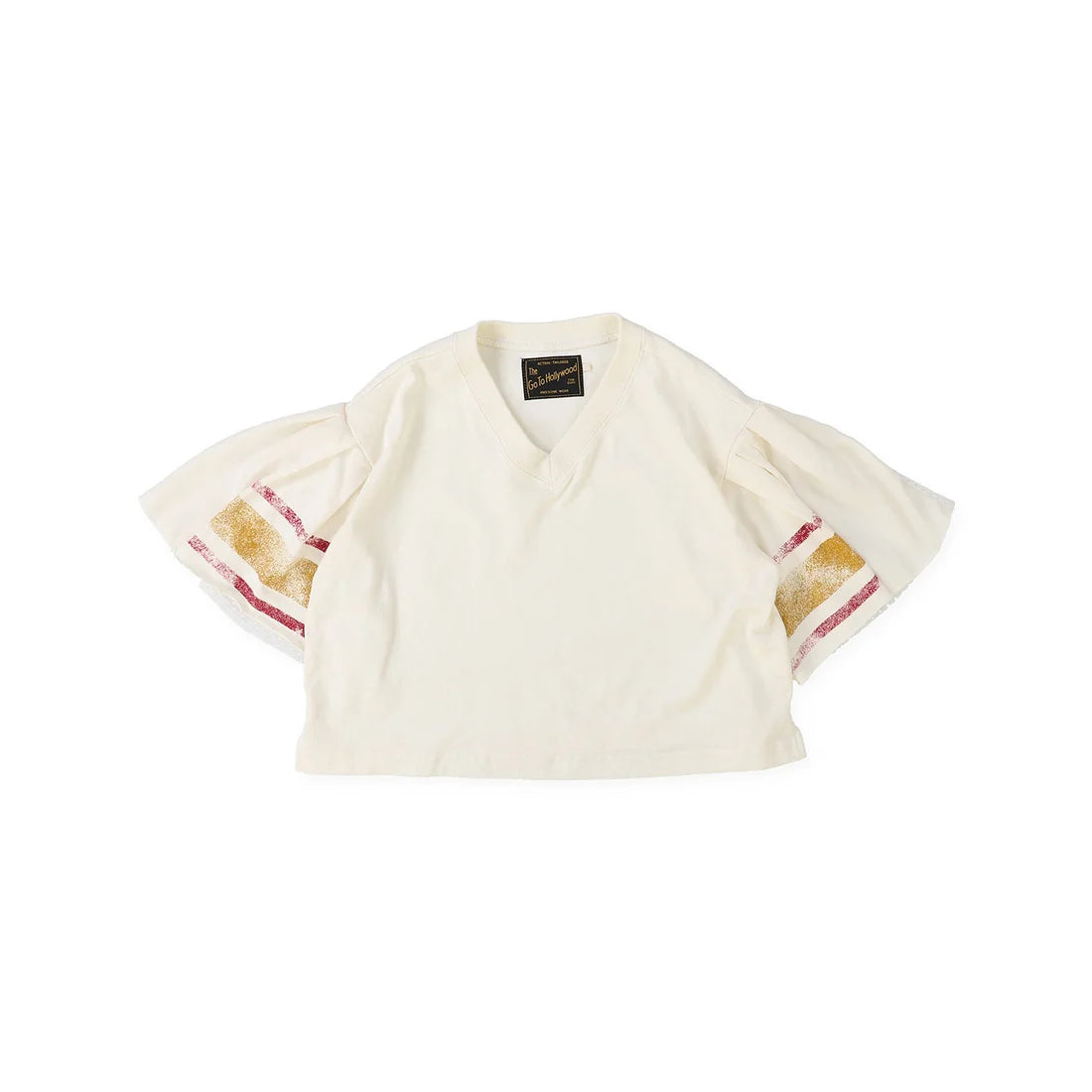 Go To Hollywood Cotton Jersey Ruffled Football S/S TEE