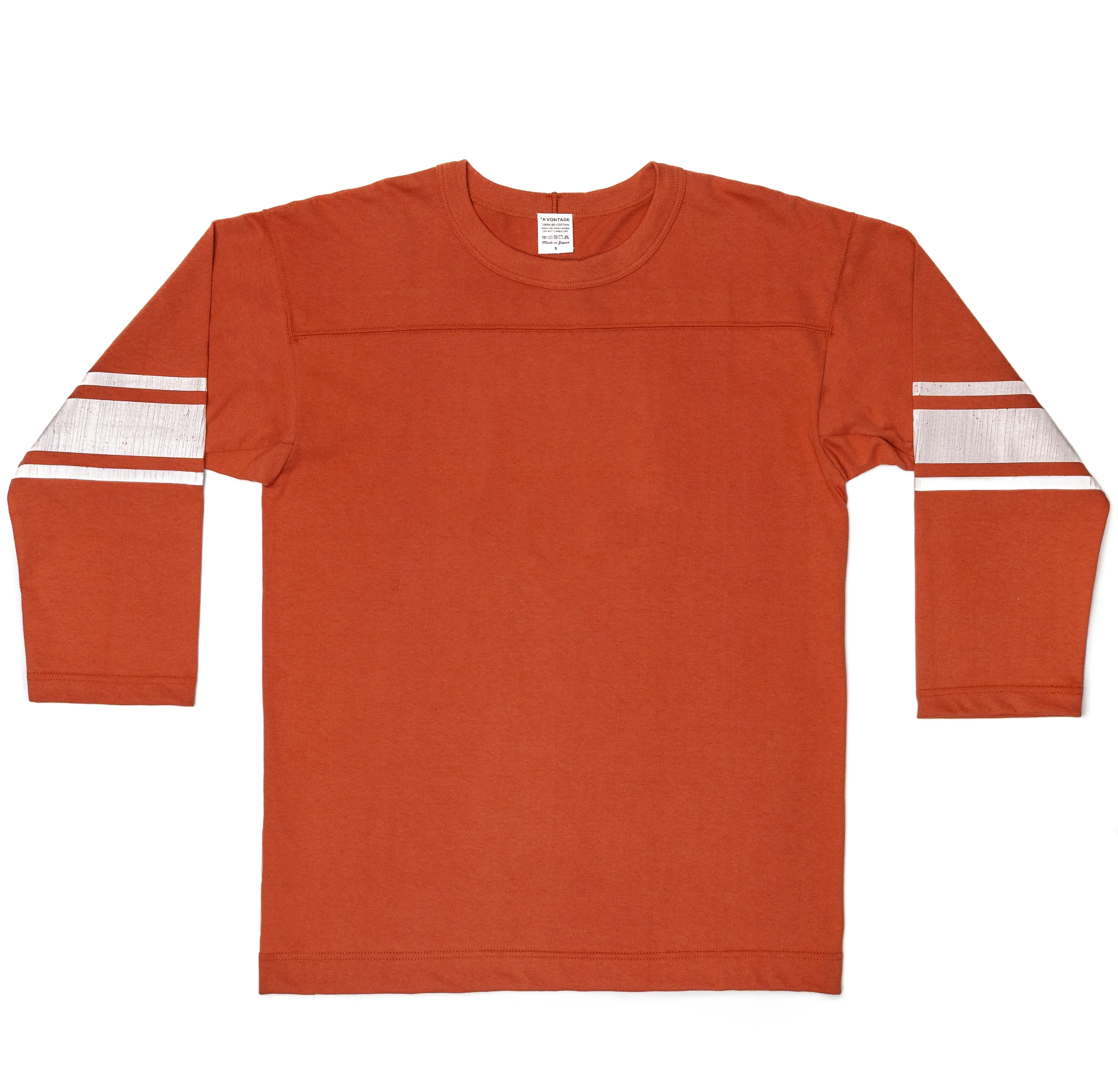 A VONTADE 7.5oz Football T-Shirt - #12 Sunburn Red