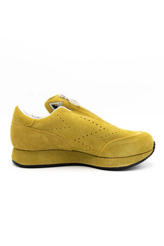 Suede ZIP-UP Sparrow sneaker- mustard