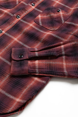 Twill Check L/S work shirt - Red