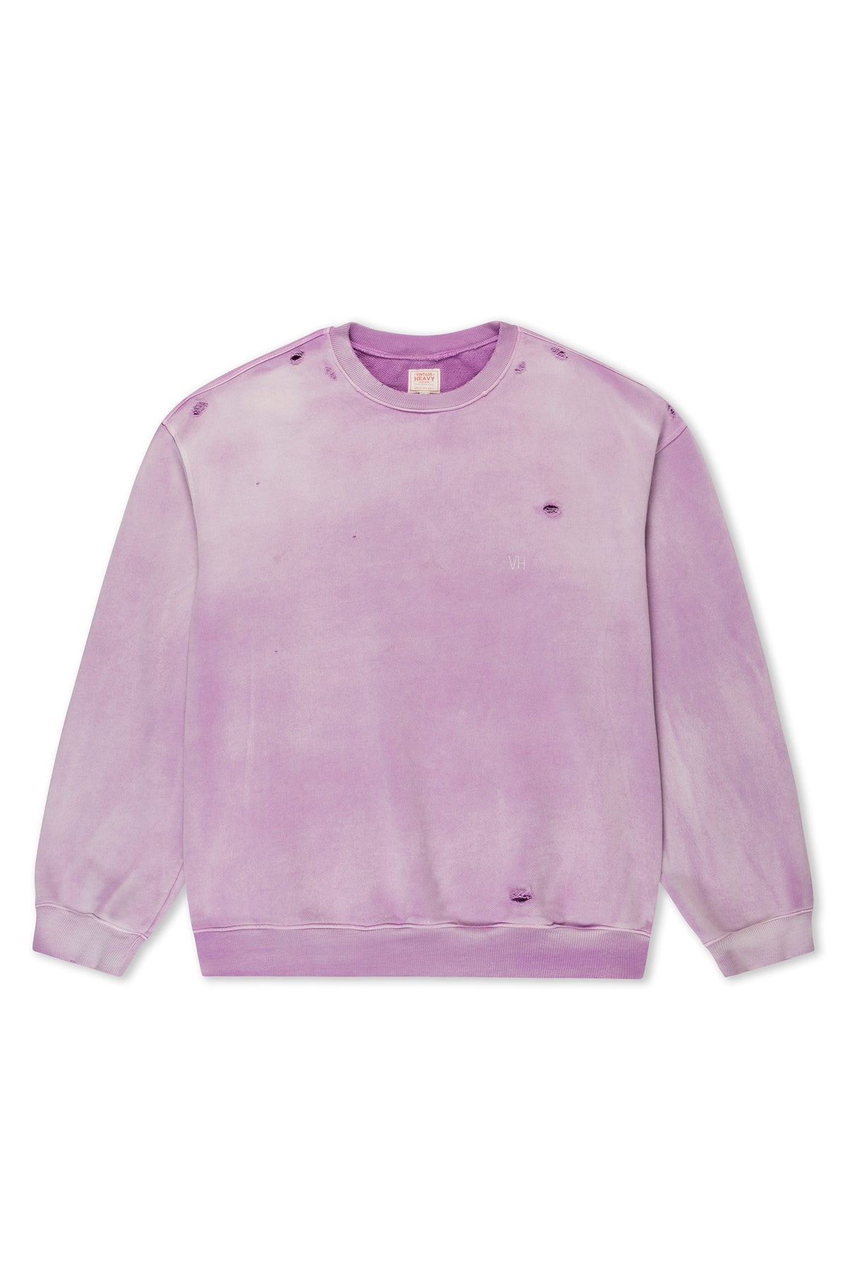 Lavender Oversized Aged Crew