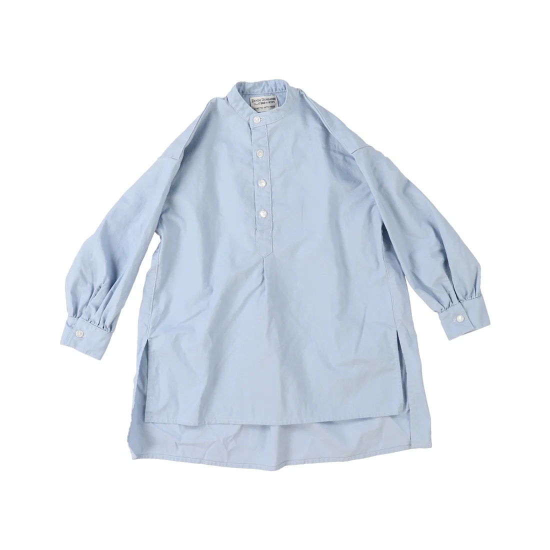 Denim Dungaree Popelin Grandpa Shirt