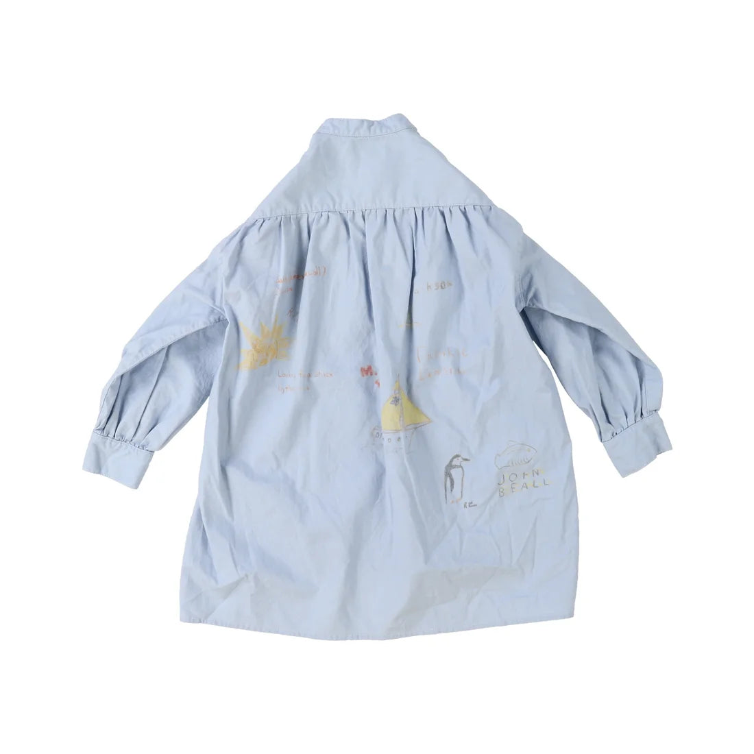 Denim Dungaree Popelin Grandpa Shirt