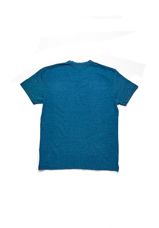 Indigo jersey crew neck t-shirt- greencast indigo