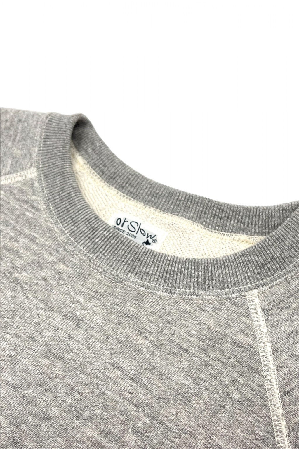 Heather gray Loopwheel crewneck sweatshirt